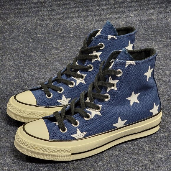 Converse Women's Chuck 70 Hi Archive Print Canvas 163409C Navy/White/Egret Sze 5 - Picture 10 of 10